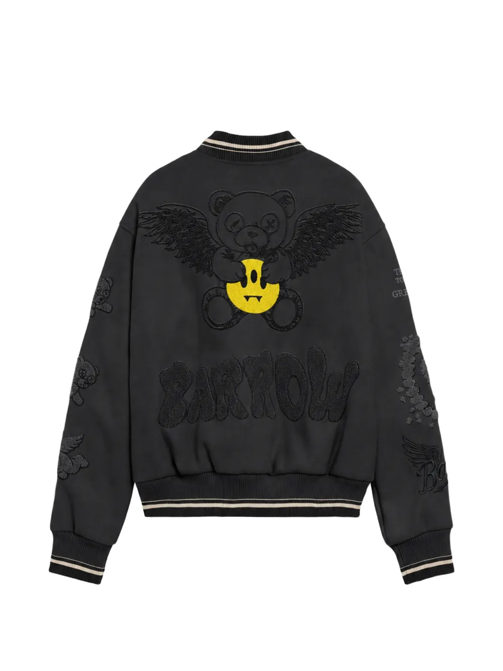 BARROW Bomberjack met logopatch Zwart