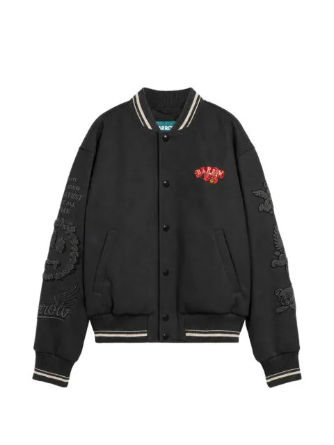 BARROW logo-patch bomber jacket