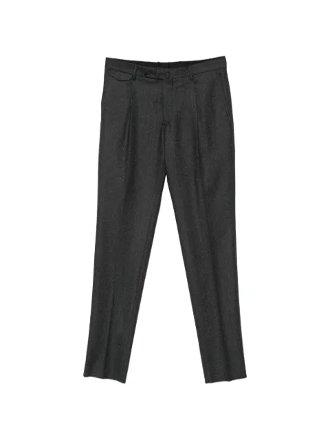 Tagliatore pleated melton trousers
