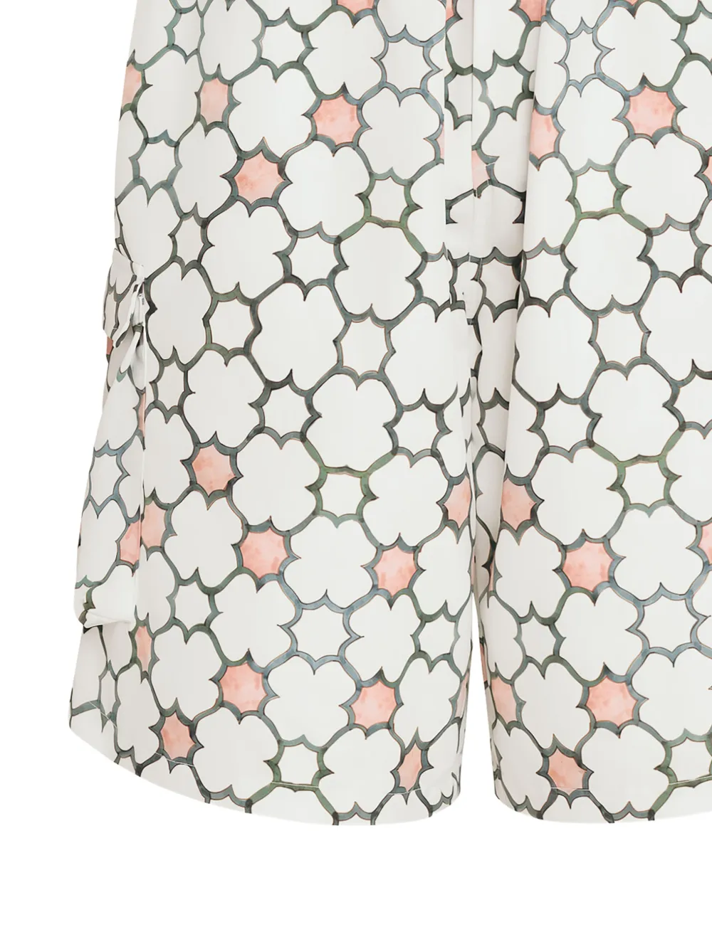 Amir Slama x Avatim shorts met geometrische print en cargo zak Wit