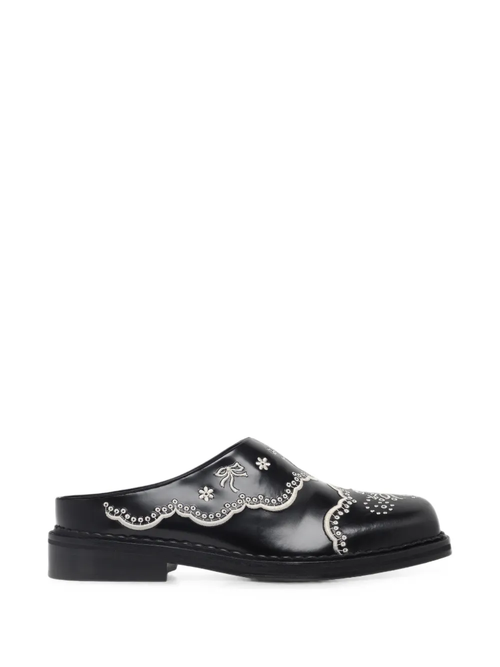 Simone Rocha floral-embroidered mules
