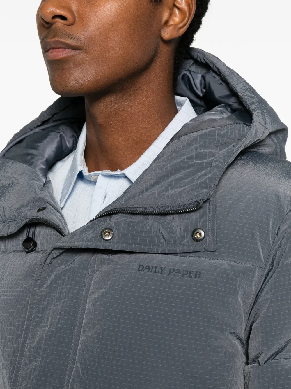 Daily Paper ripstop puffer jacket Grijs
