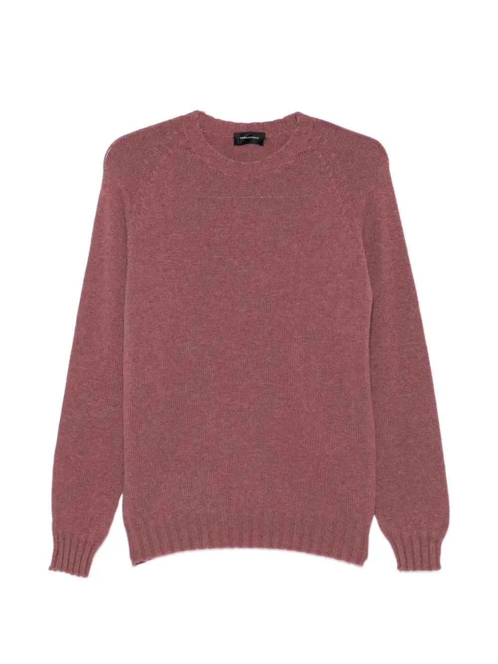 Tagliatore Trui met raglan mouwen en geribbelde afwerking Roze