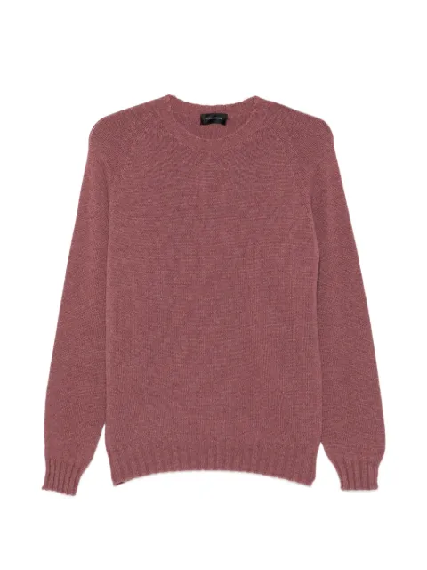 Tagliatore raglan-sleeve ribbed-trim sweater
