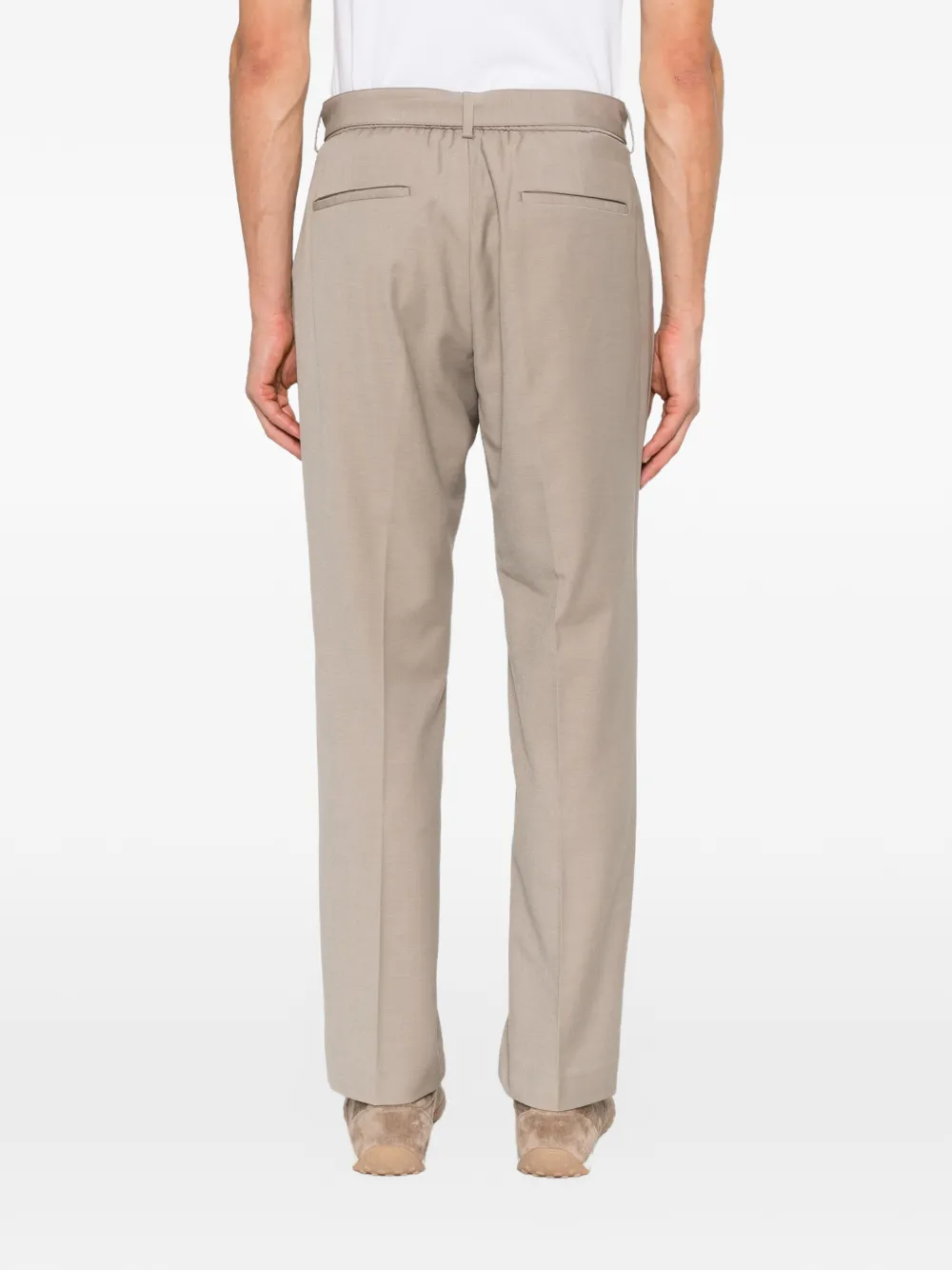 Antony Morato belted pressed-crease trousers Beige