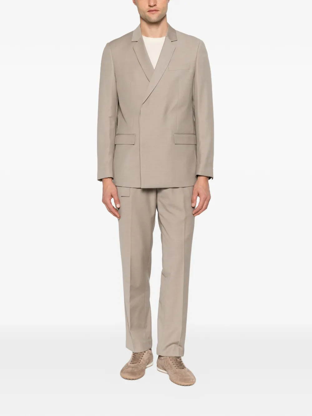 Antony Morato belted pressed-crease trousers Beige