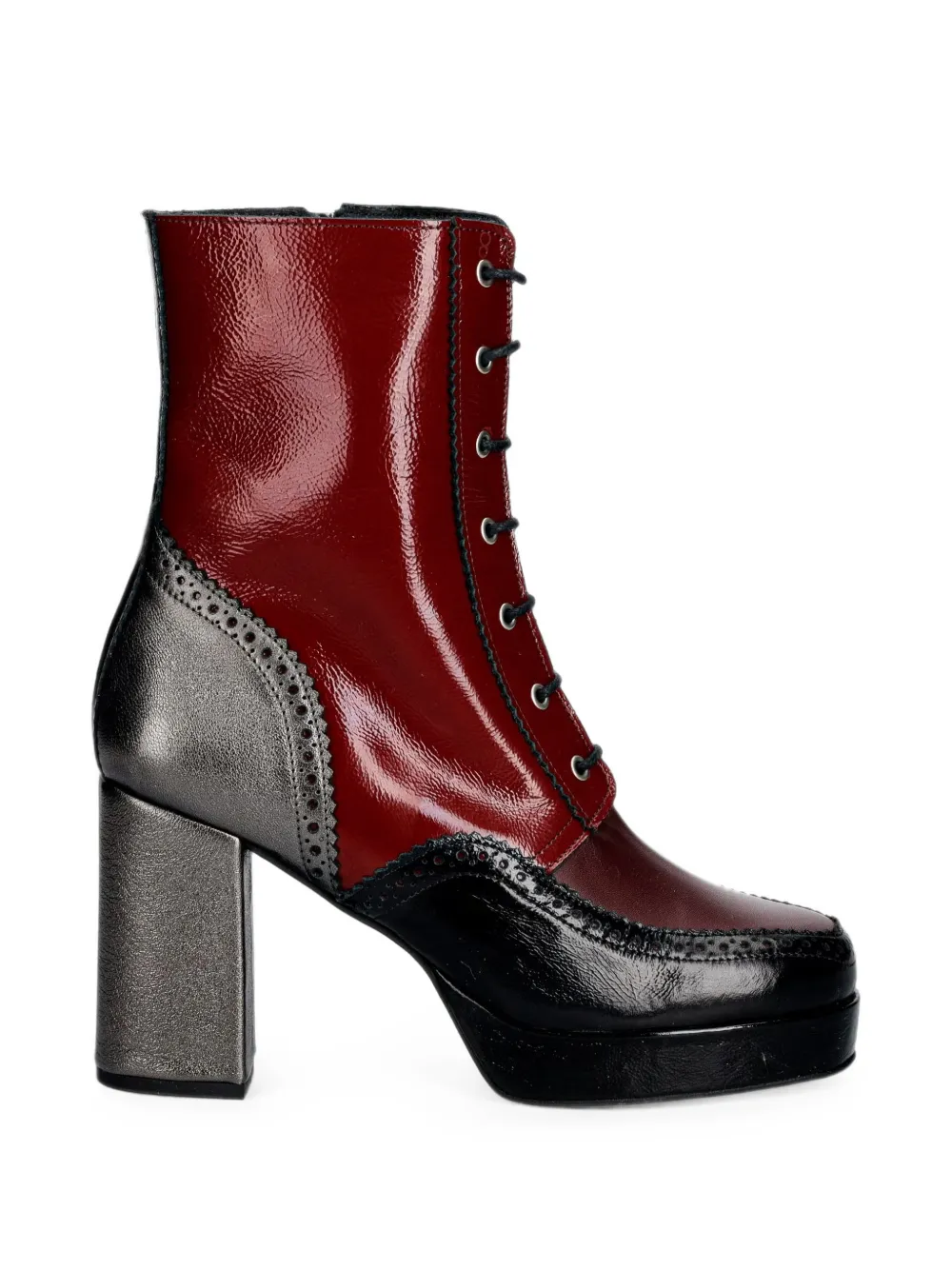 Fly London brogue-detail lace-up boots - Rouge Fly London brogue-detail lace-up boots - Rouge