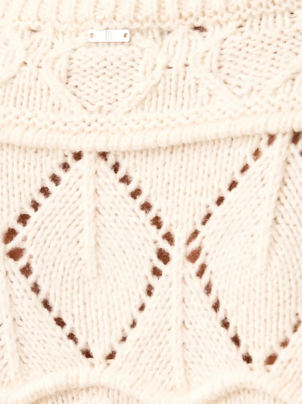 FRACOMINA Gebreide coltrui Beige
