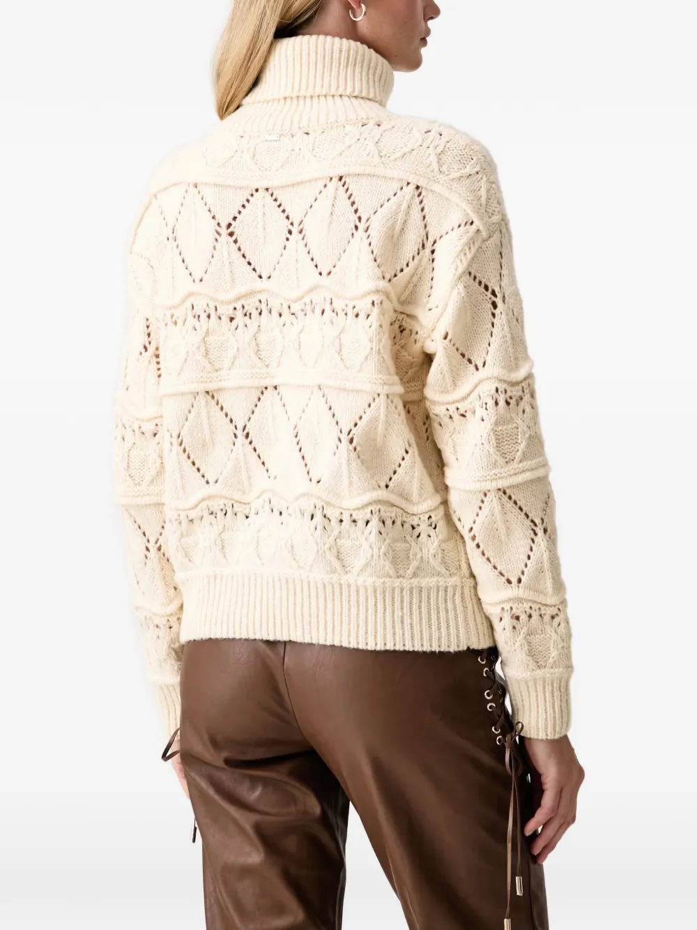 FRACOMINA Gebreide coltrui Beige