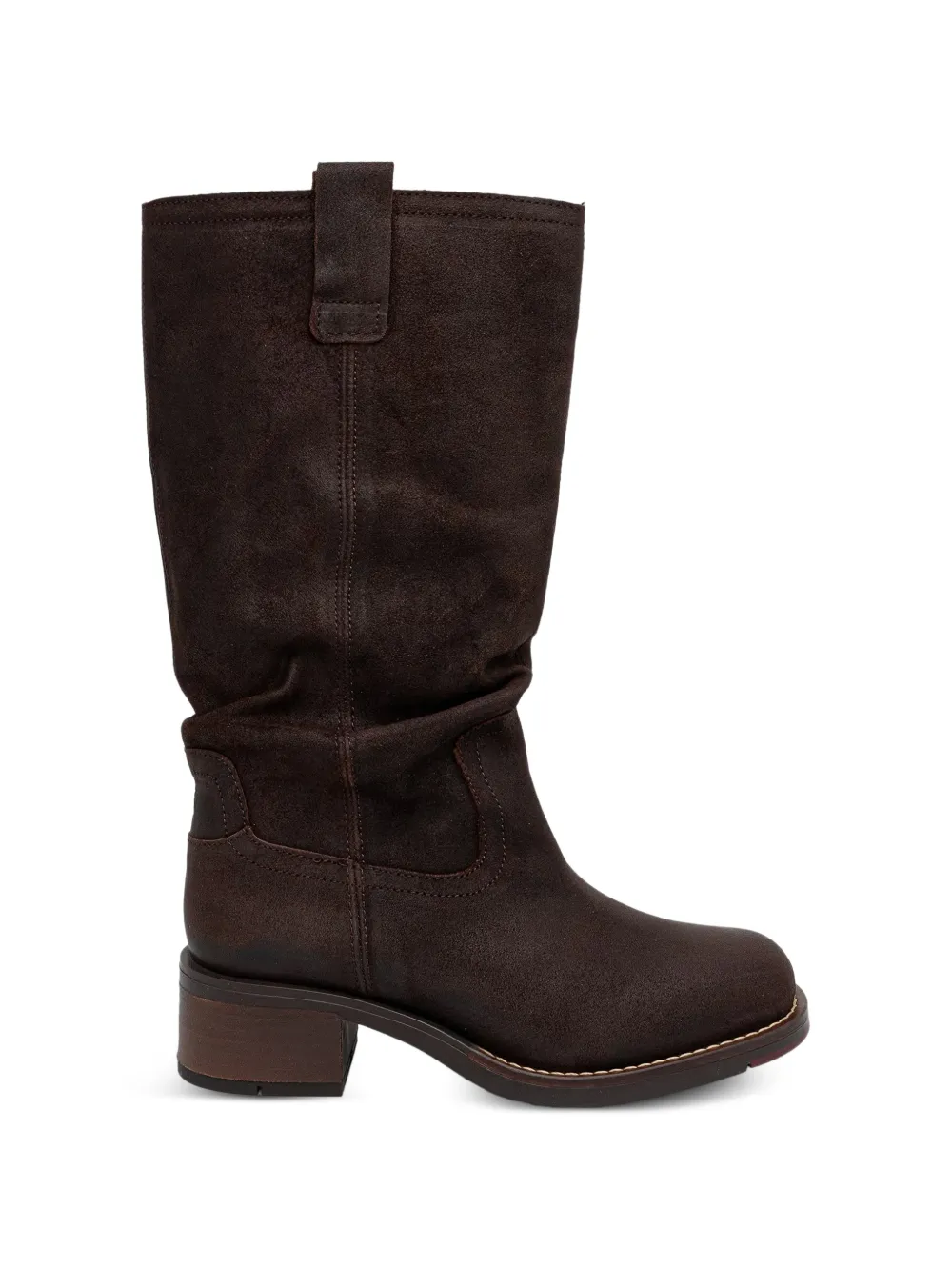 Fly London bottines à talon bloc - Marron