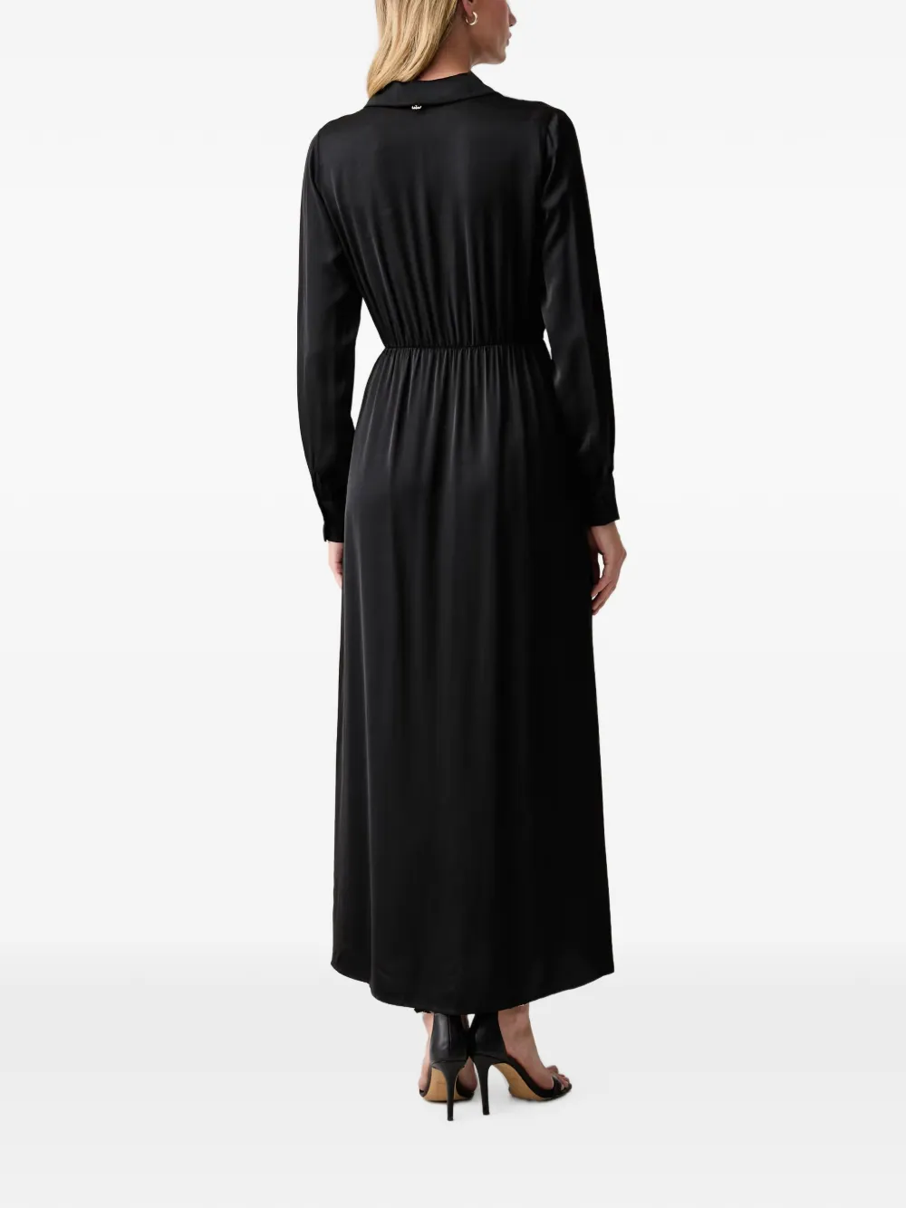 FRACOMINA Maxi-jurk met split Zwart
