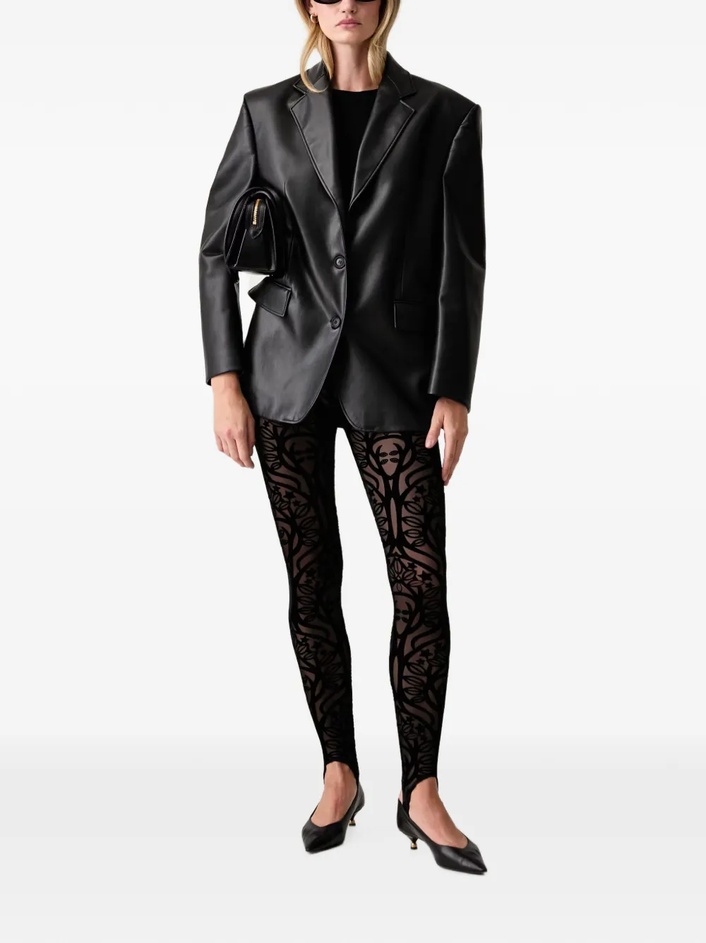 FRACOMINA Legging met patroon Zwart