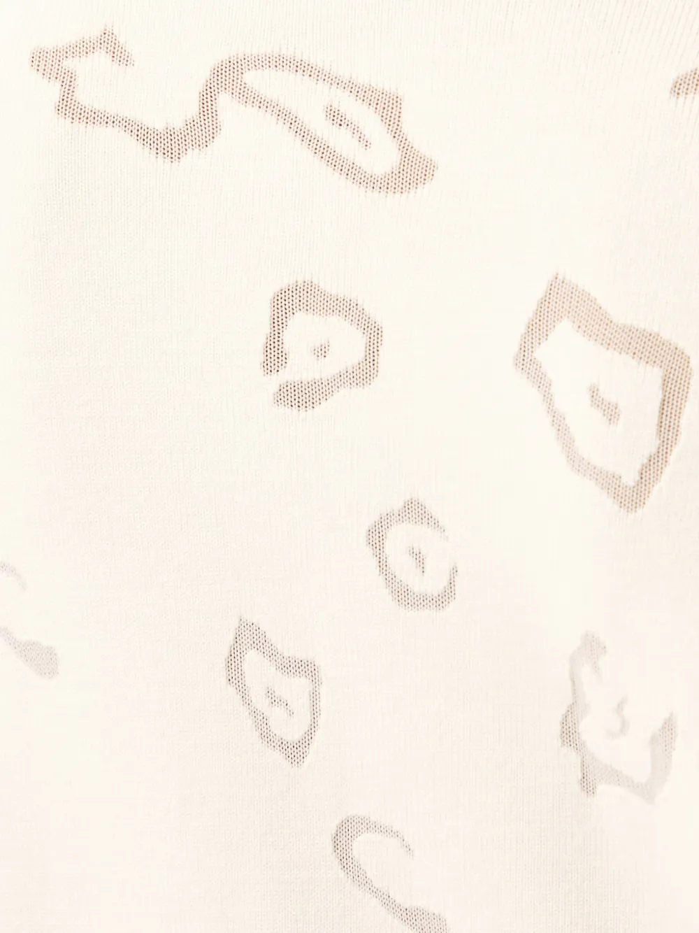 FRACOMINA Coltrui met luipaard-patroon Beige