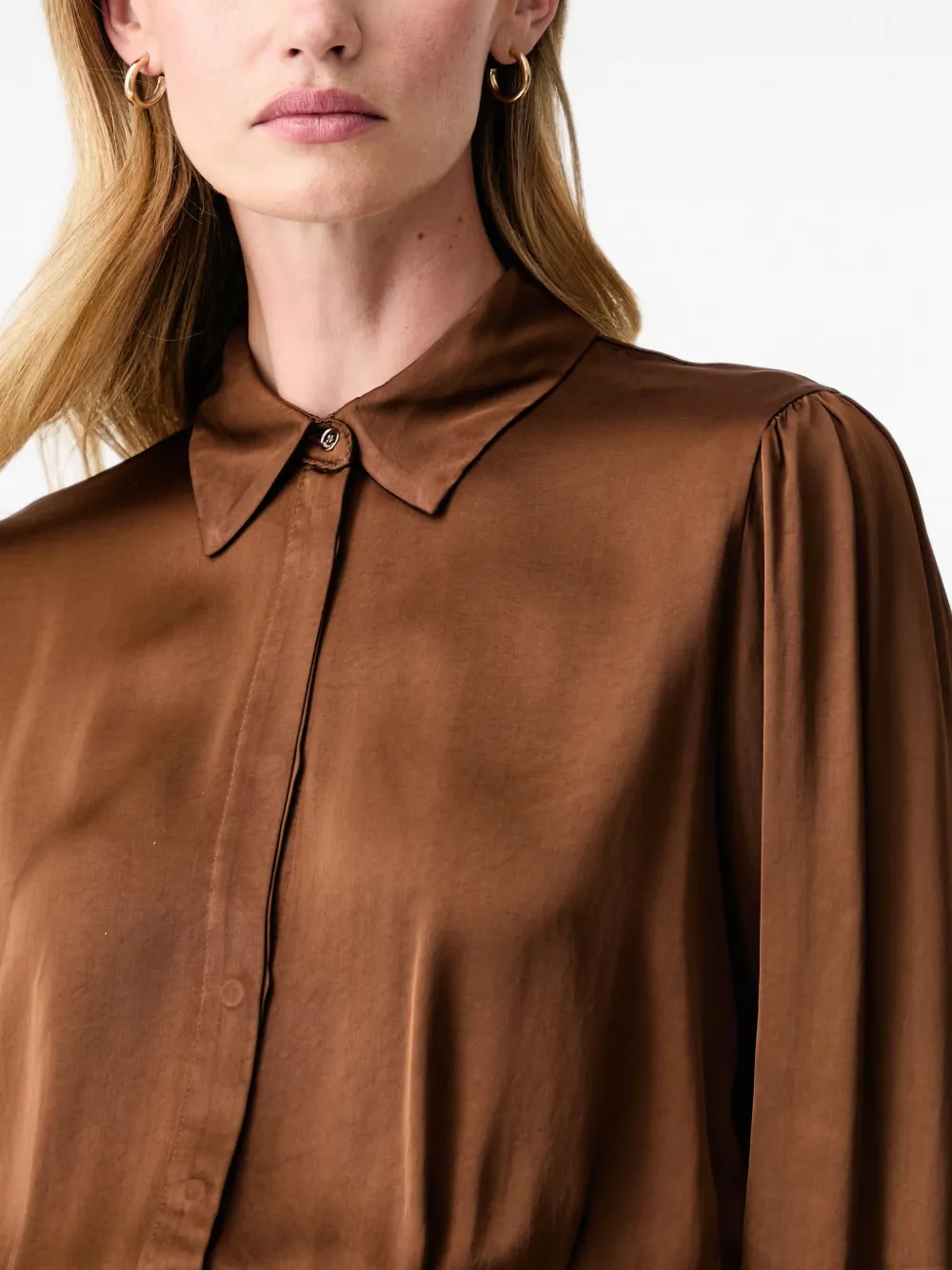 FRACOMINA Cropped blouse Bruin