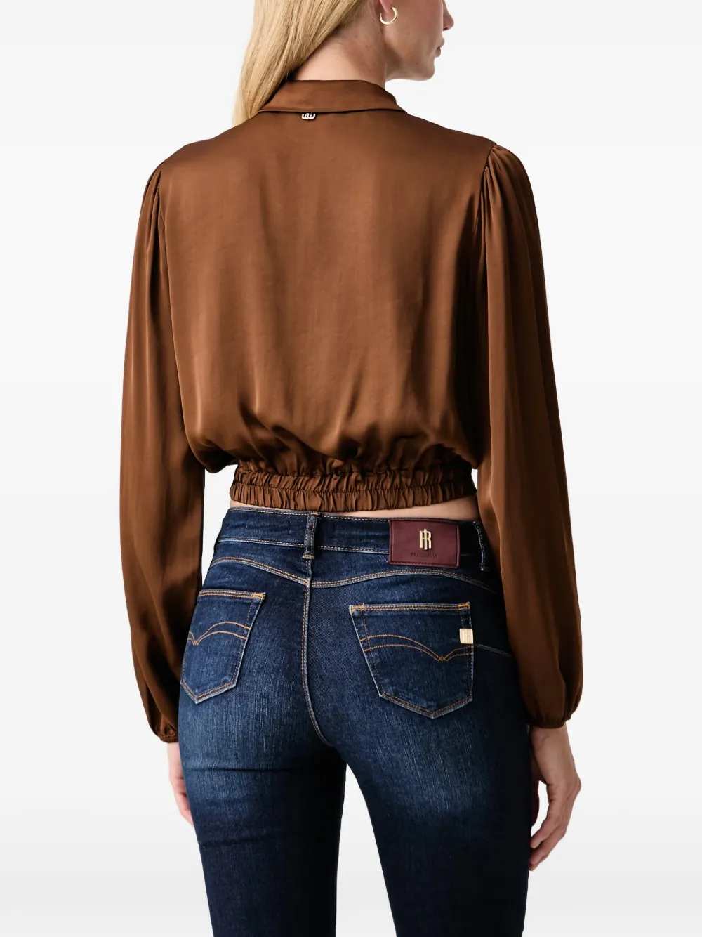FRACOMINA Cropped blouse Bruin