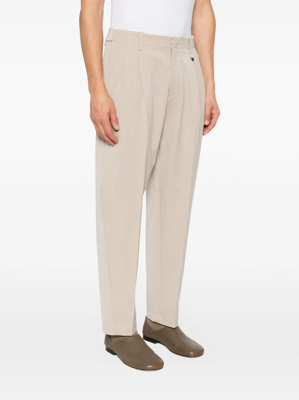 Antony Morato pleated-detail trousers Beige