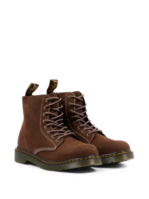 Dr. Martens Kids 1460 Pascal tumbled nubuck ankle boots