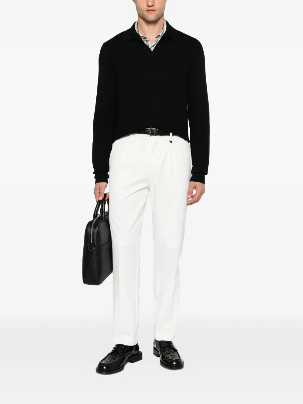 Antony Morato pleated straight-leg trousers Beige