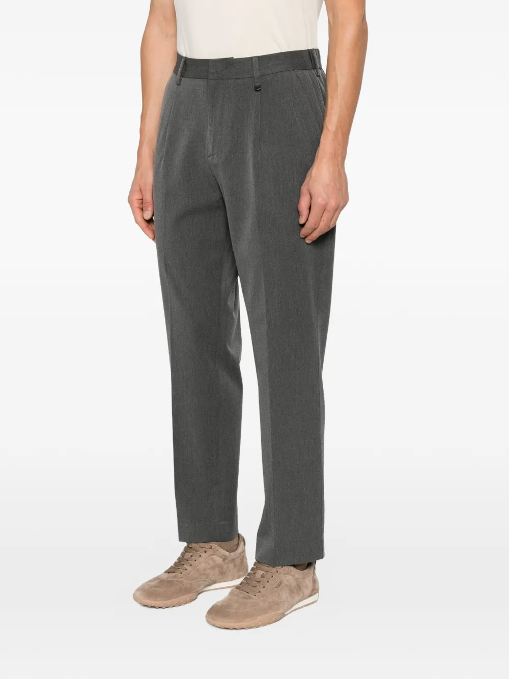 Antony Morato pleated straight-leg trousers Grijs