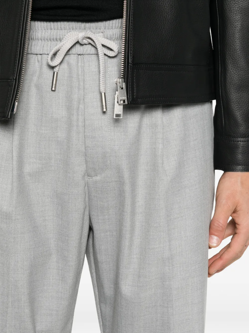 Antony Morato drawstring pleated trousers Grijs