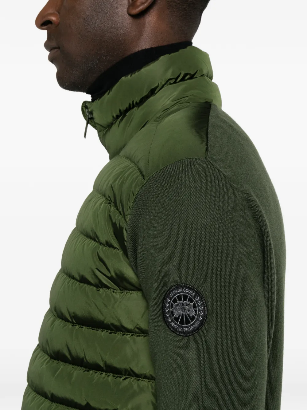 Canada Goose HyBridge Flavio gewatteerd jack Groen