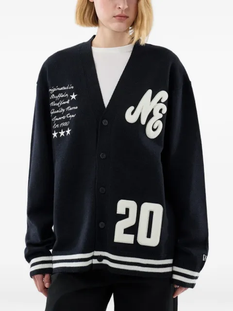 NEW ERA CAP Heritage logo-patch button-up cardigan