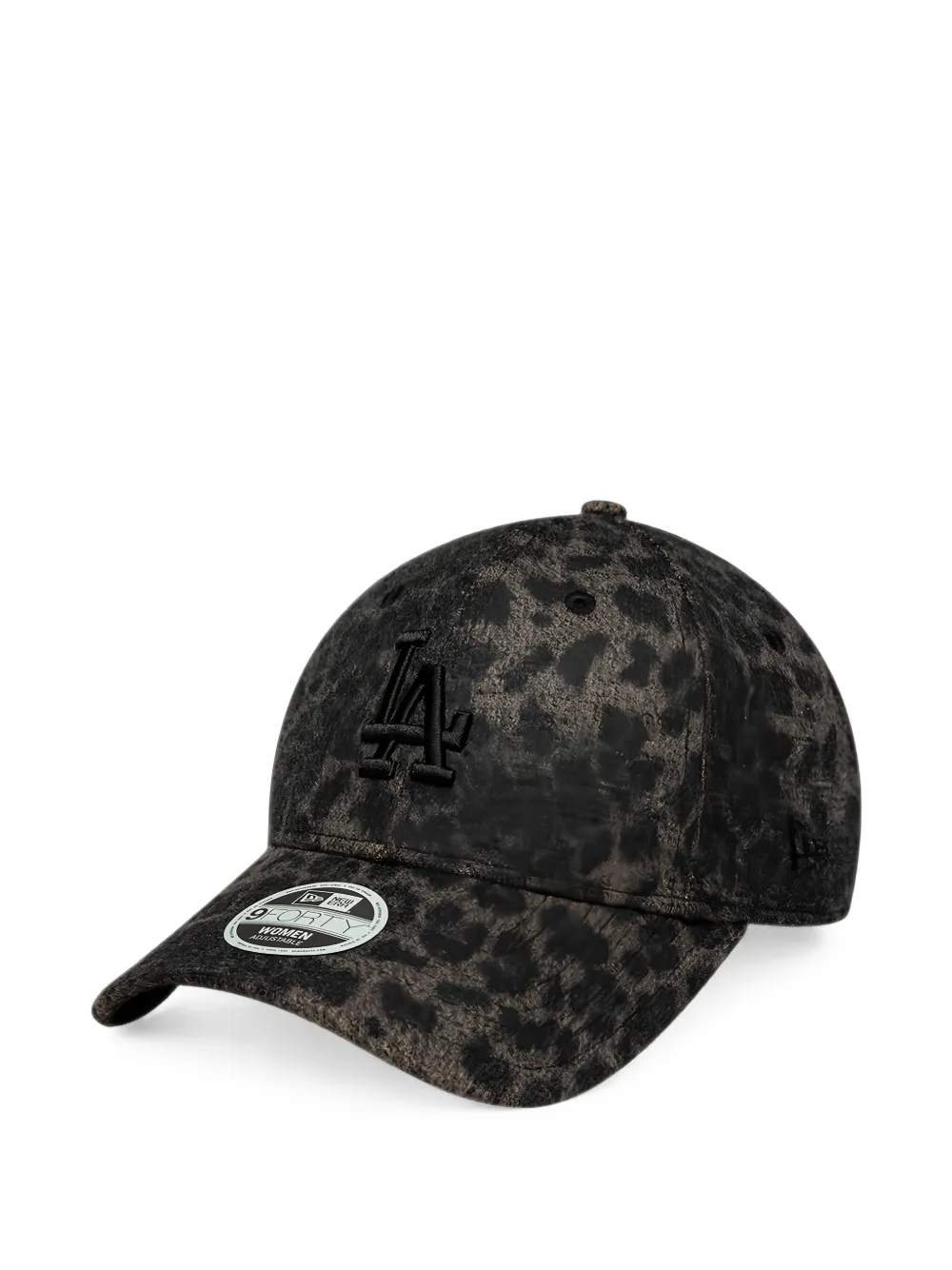 NEW ERA CAP 9Forty LA Dodgers Womens MLB pet met luipaardprint Zwart