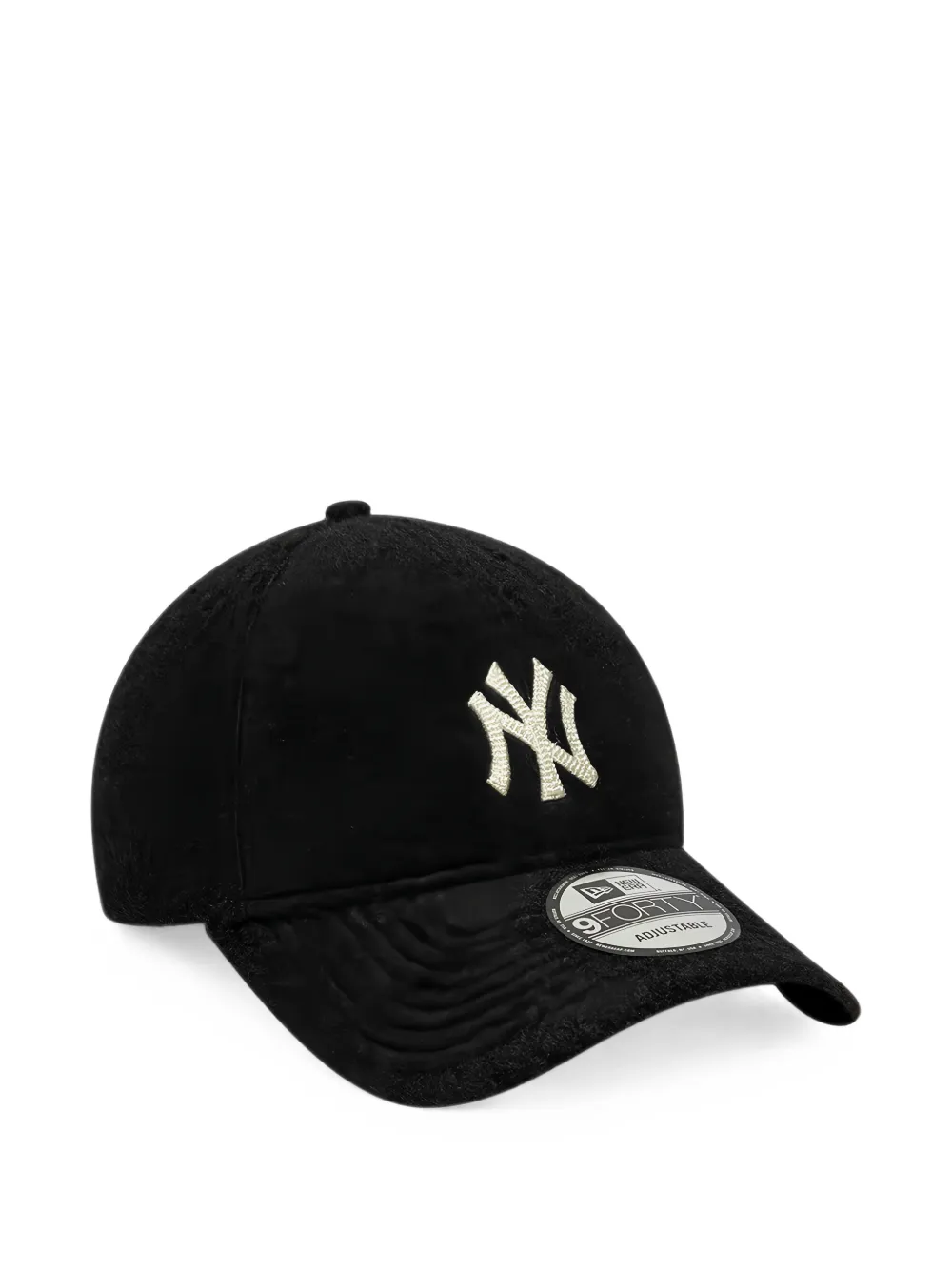 NEW ERA CAP 9Forty Winter Borg Ny Yankees pet met geborduurd logo Zwart