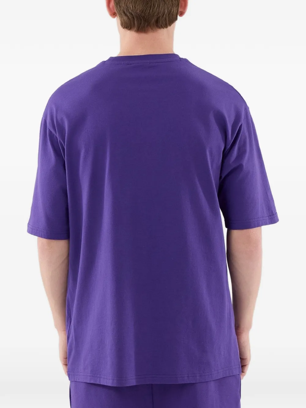 NEW ERA CAP Los Angeles Lakers T-shirt met borduurwerk Paars