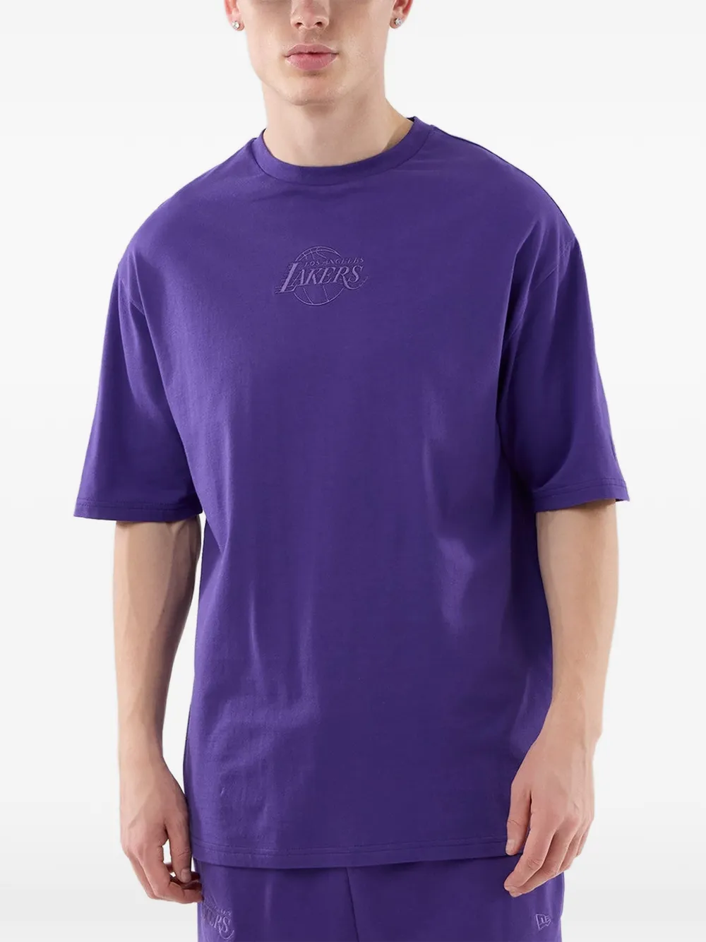 NEW ERA CAP Los Angeles Lakers embroidered T-shirt