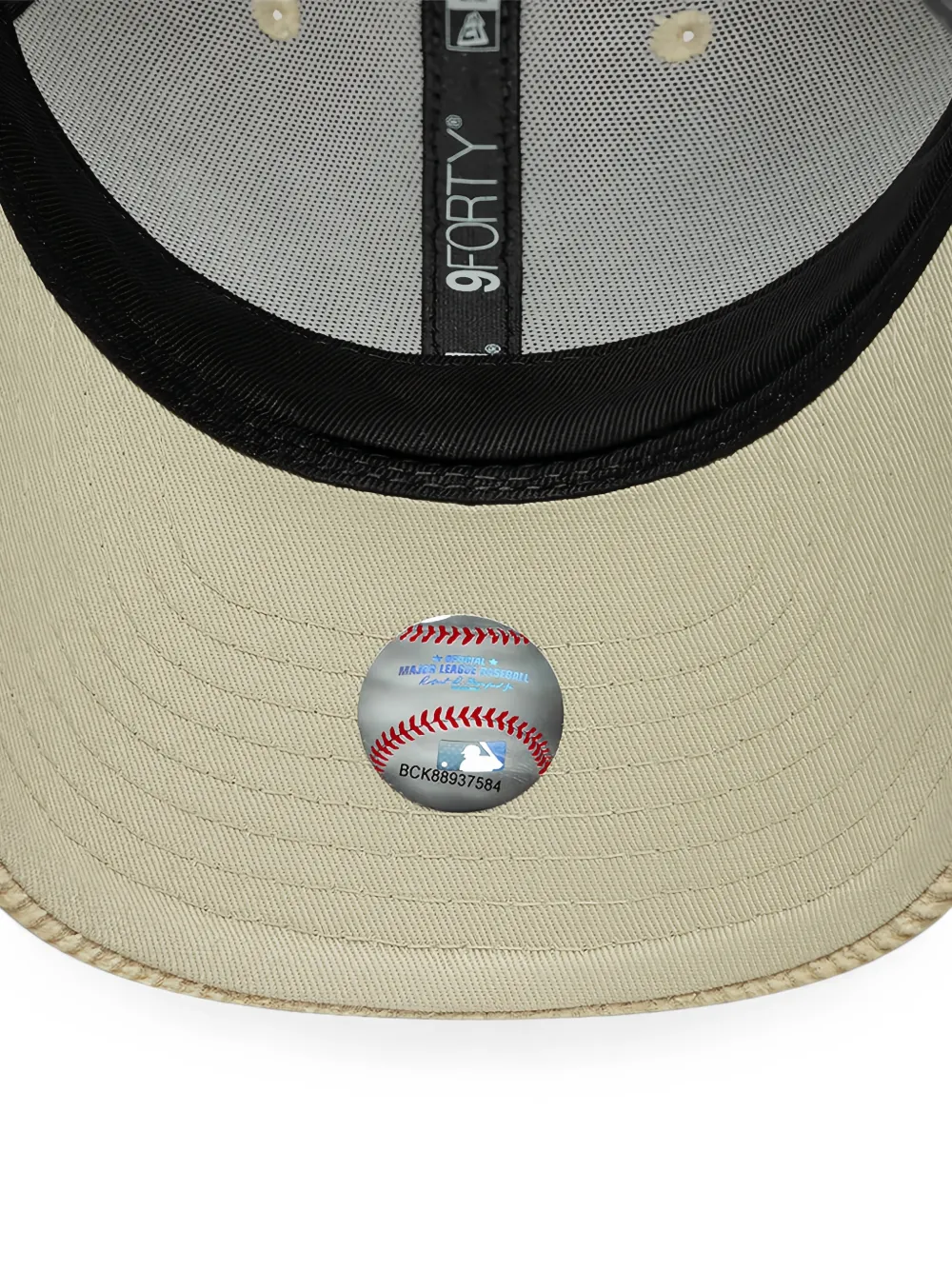 NEW ERA CAP New York Yankees MLB 9Forty ribfluwelen pet Beige