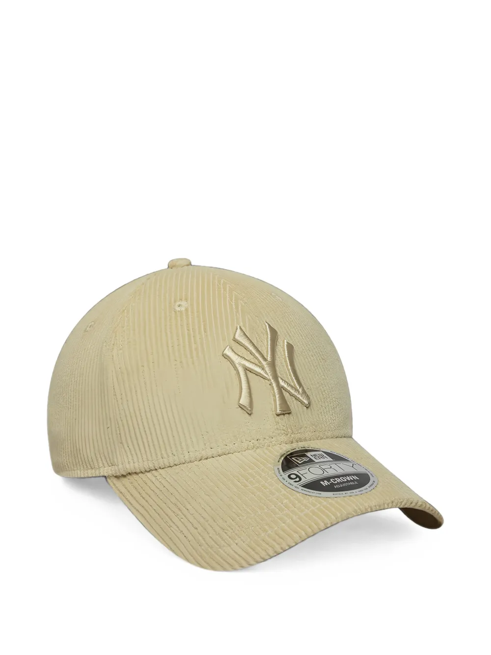 NEW ERA CAP New York Yankees MLB 9Forty ribfluwelen pet Beige