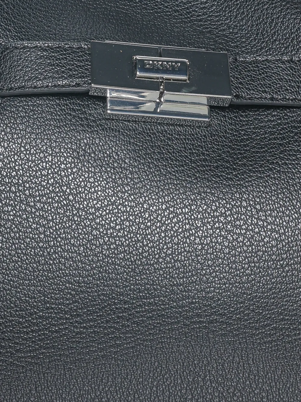 DKNY Bryar leather shoulder bag Zwart