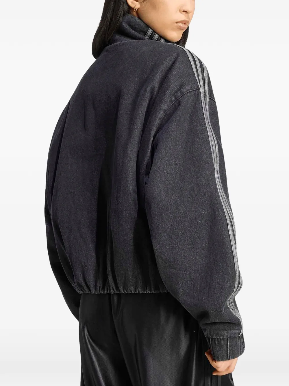 adidas Firebird jack met zijstreep Zwart