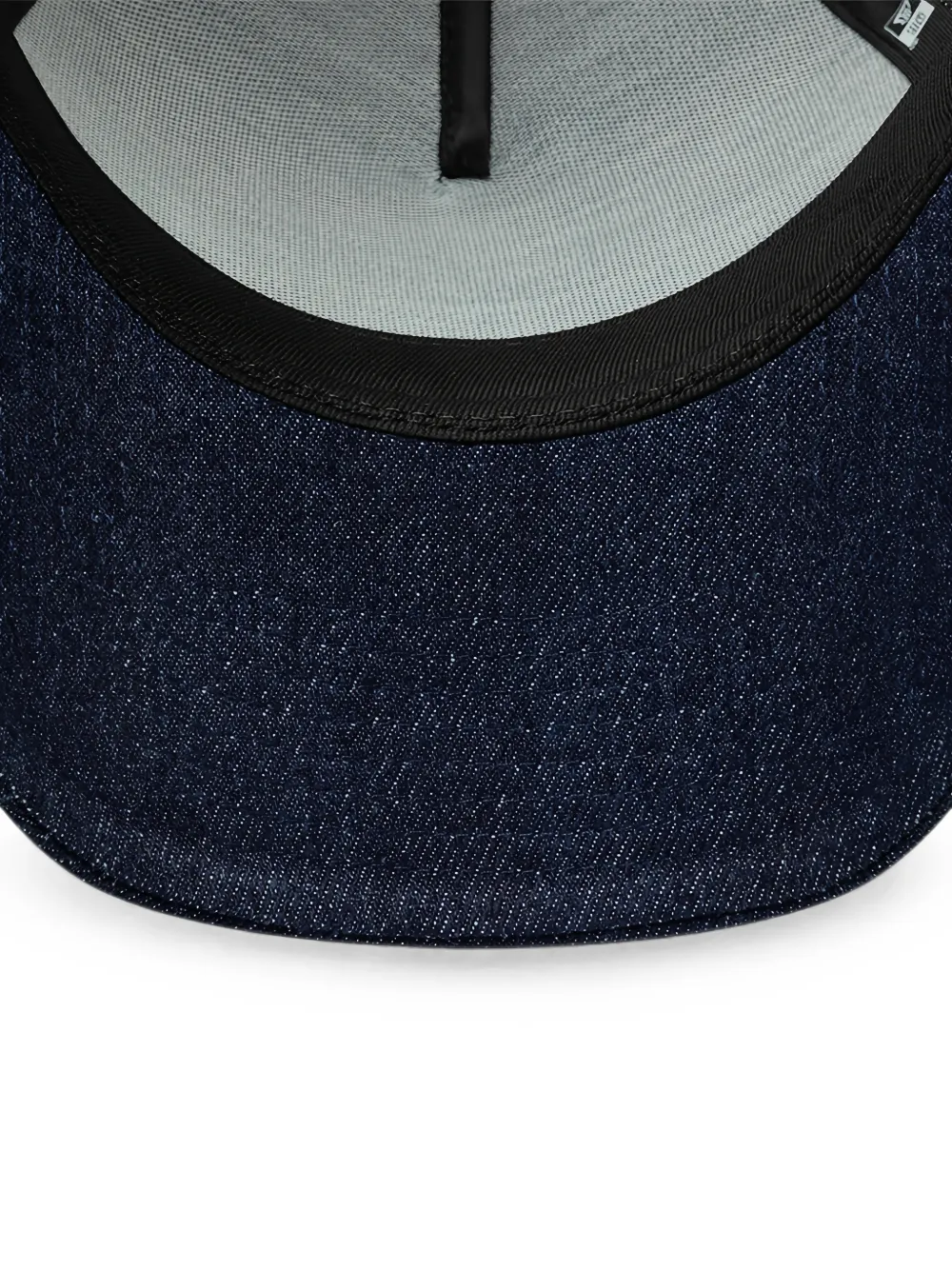NEW ERA CAP logo-patch mesh-panel trucker cap Blauw