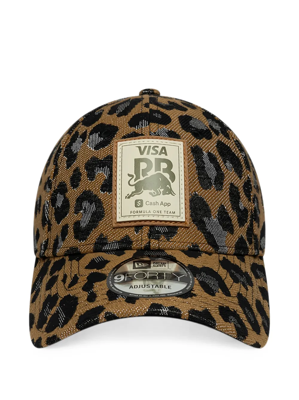 NEW ERA CAP Visa Cash App Racing Bulls 9Forty pet met luipaardprint Bruin