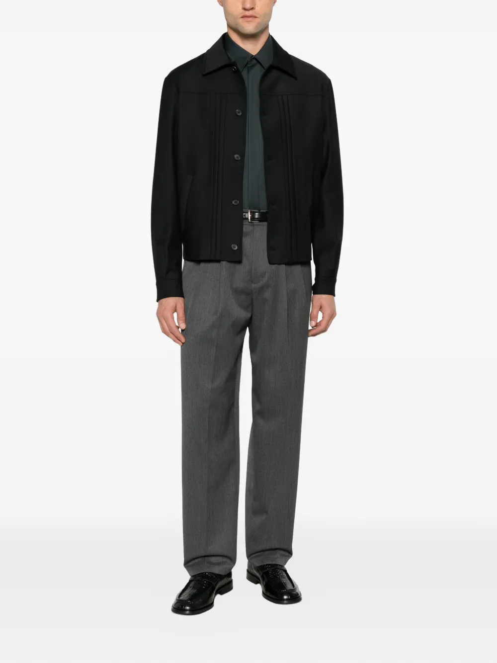 Low Brand Zeta pantalon met geplooid detail Grijs
