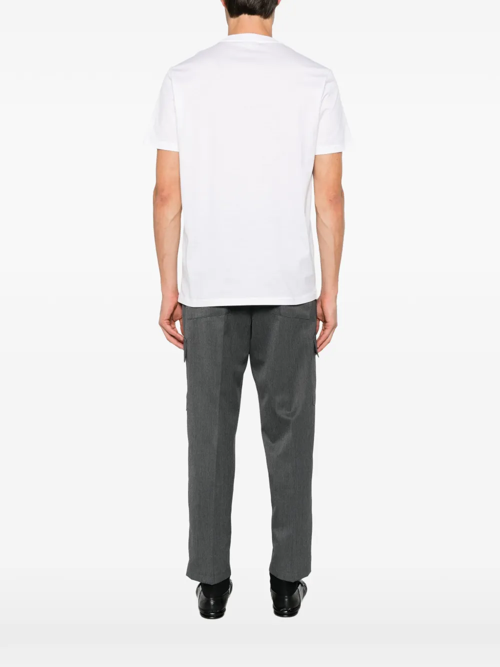 Low Brand T-shirt met logopatch Wit