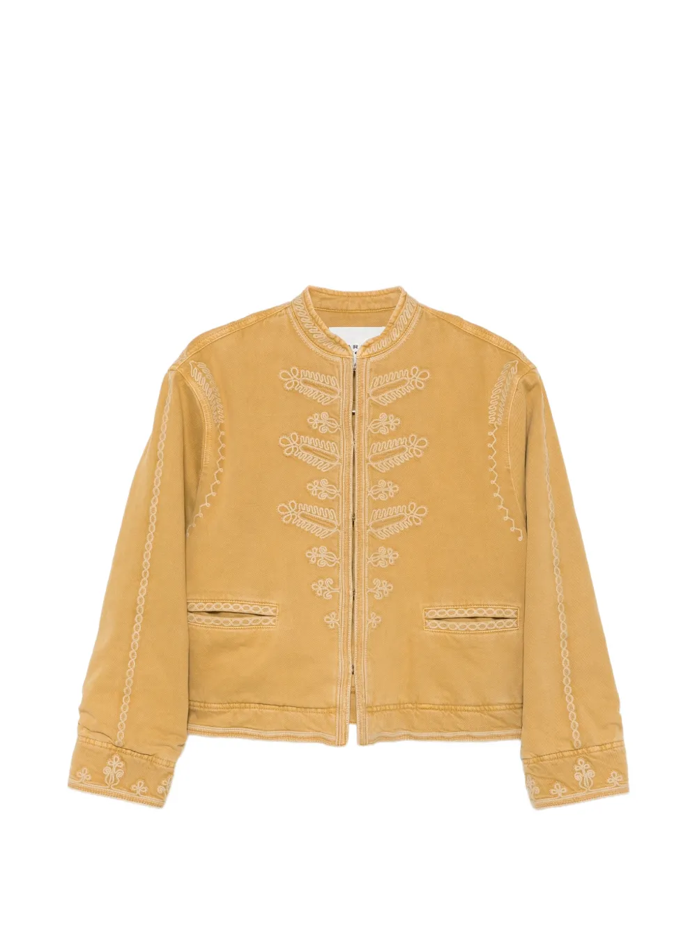 MARANT ÉTOILE Emalia embroidered denim jacket - Giallo