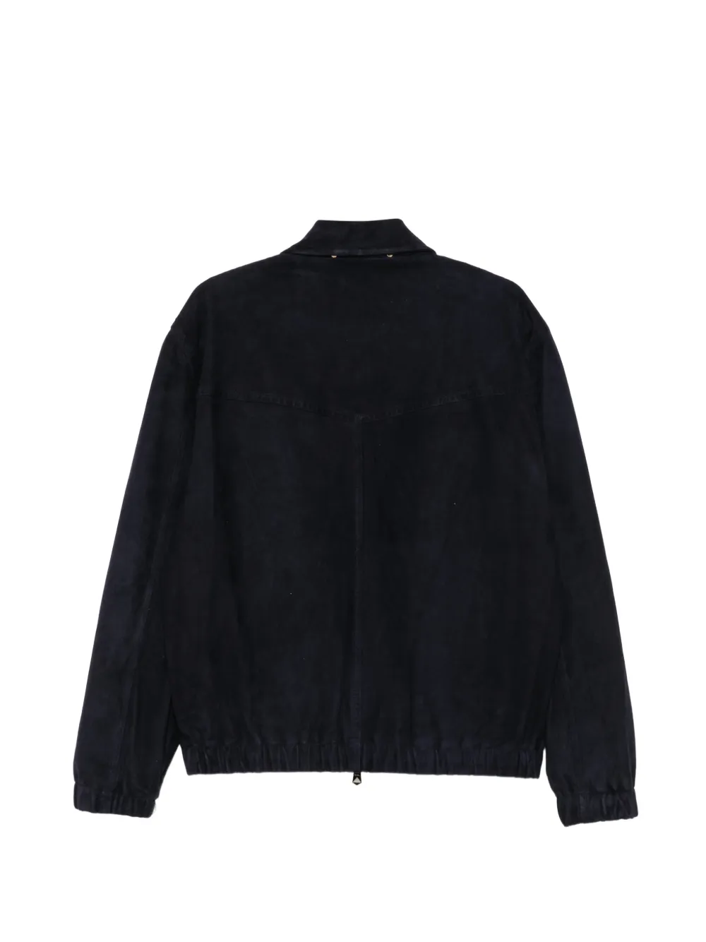 Paul Smith suede zip-up jacket Blauw
