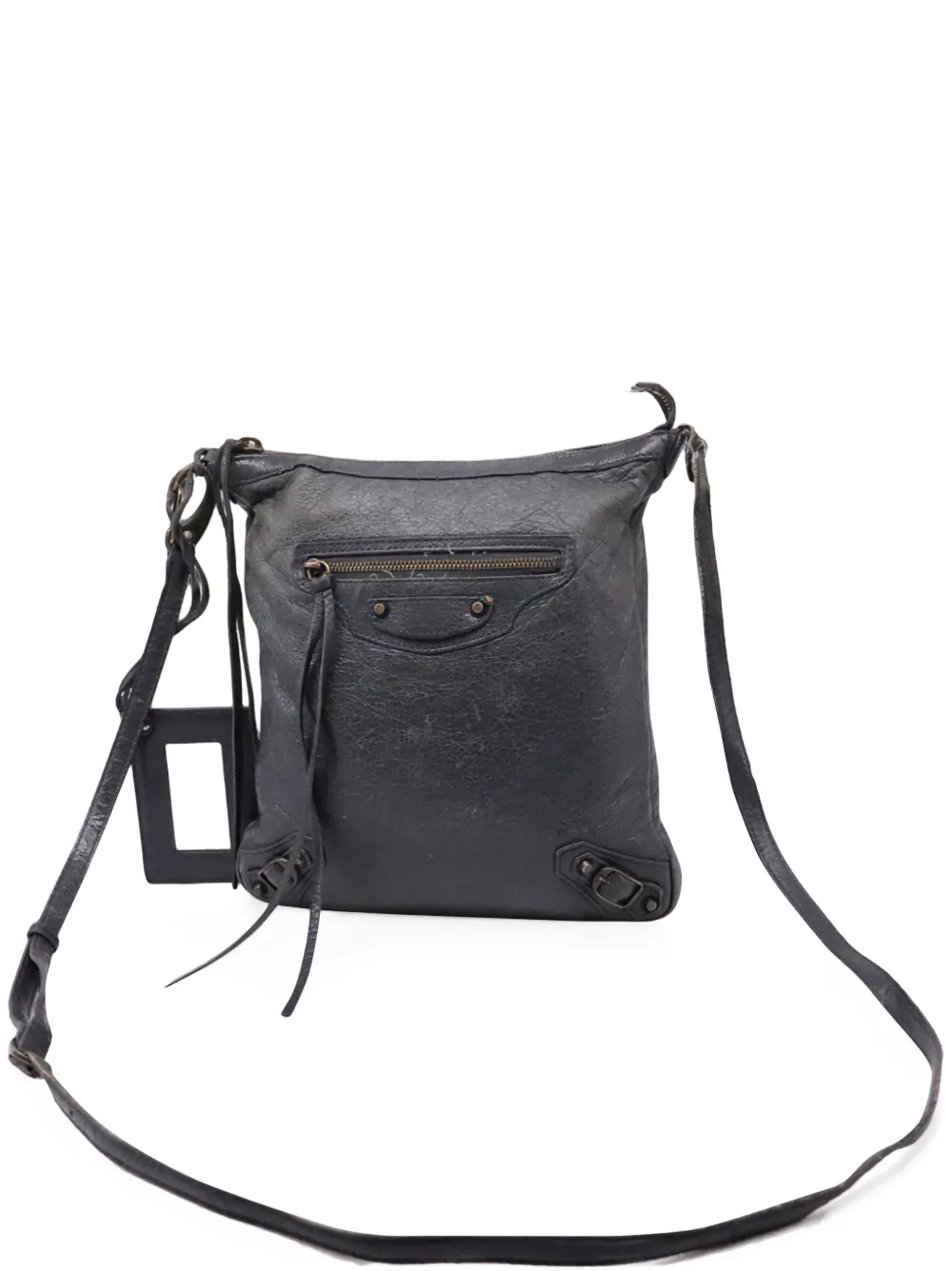 Balenciaga Pre-Owned Motocross crossbody bag - Grigio