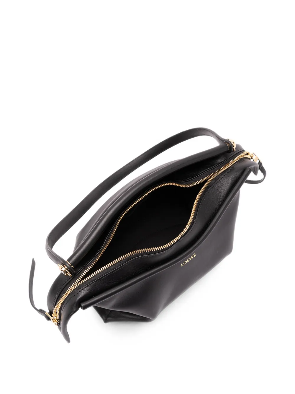 LOEWE Whisker kleine leren shopper Zwart