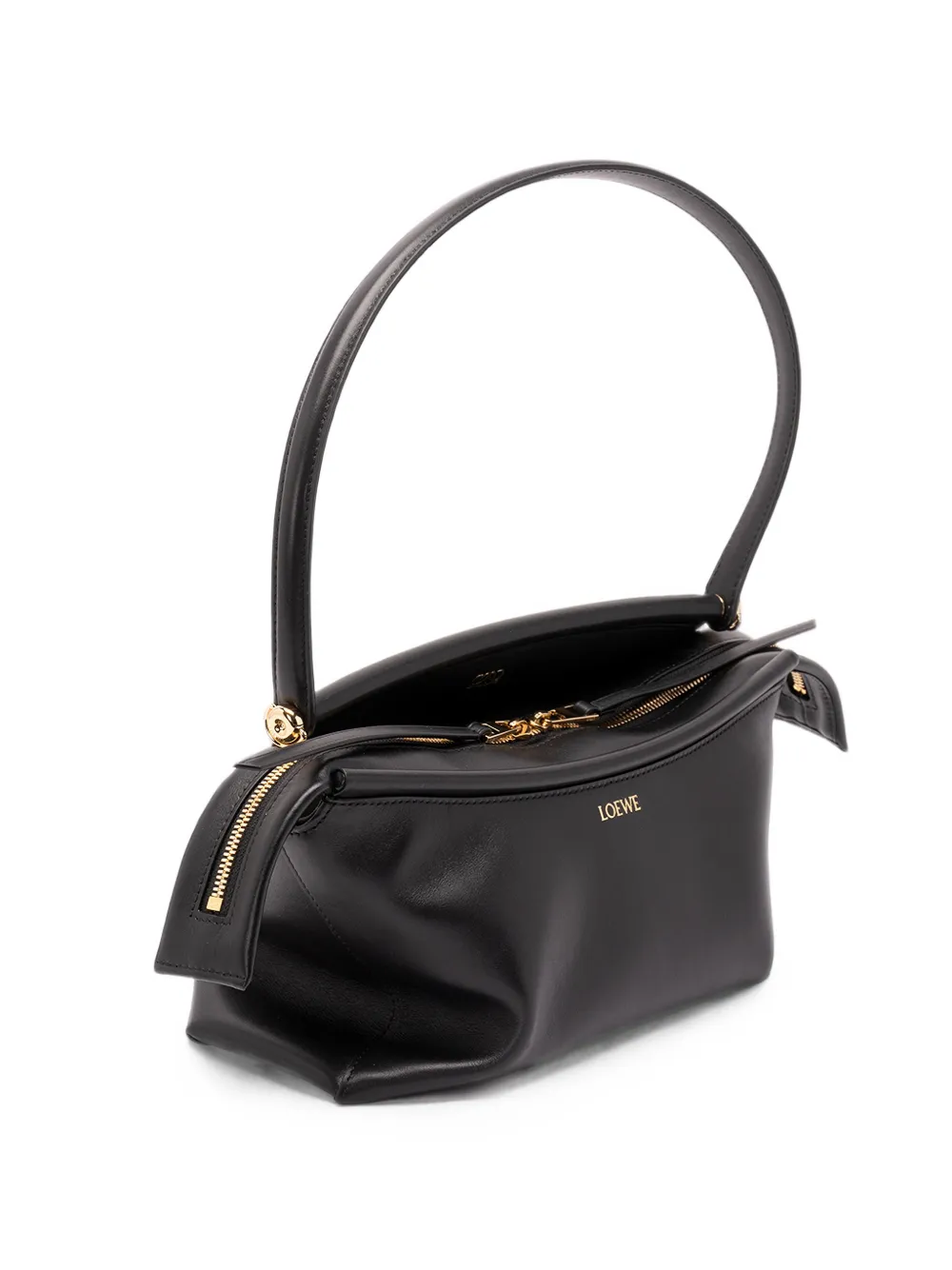 LOEWE small Whisker logo-print leather shoulder bag · OS