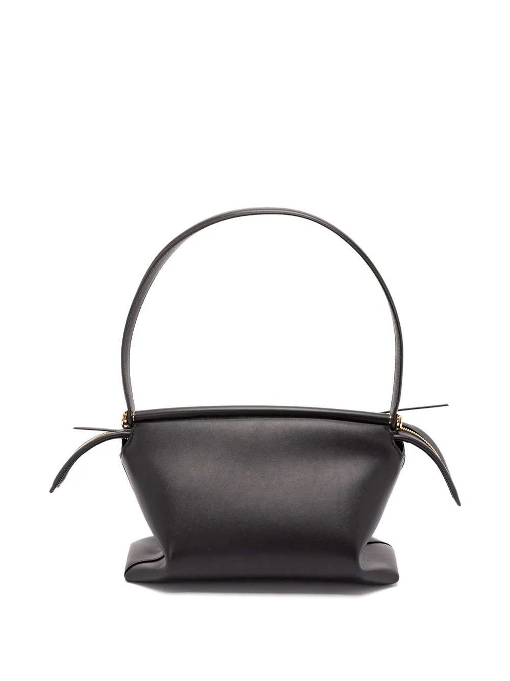 LOEWE Small Whisker Leather Tote Bag in Black, view 2
