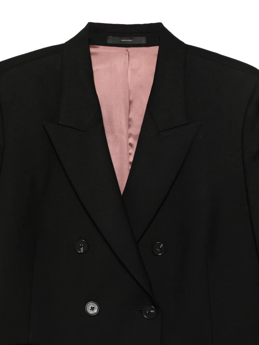 Paul Smith double-breasted peak-lapel blazer Zwart