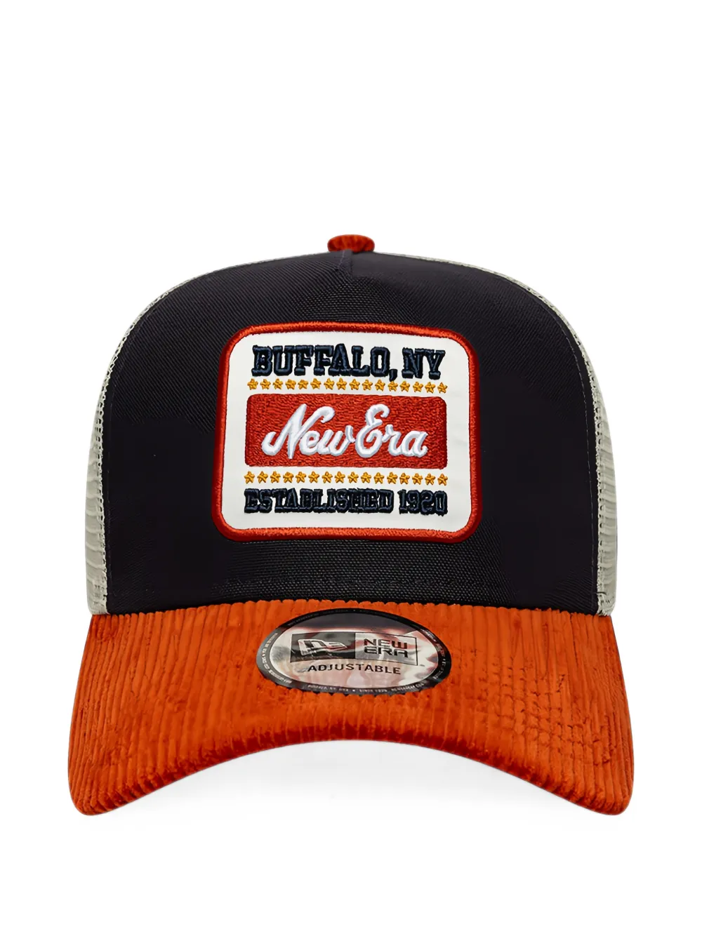 NEW ERA CAP logo-patch corduroy trucker cap · OS