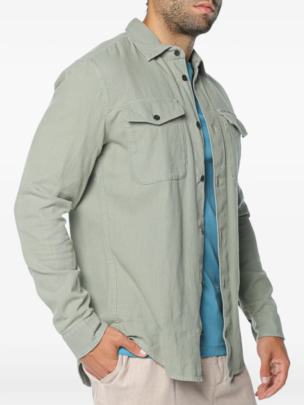 G-Star RAW Marine slim-fit overhemd Groen
