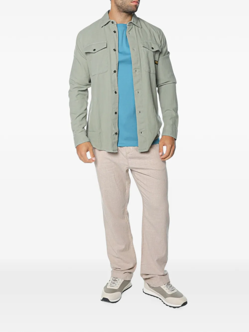 G-Star RAW Marine slim-fit overhemd Groen