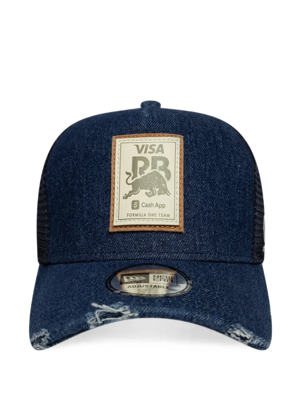 NEW ERA CAP distressed-effect trucker cap · OS