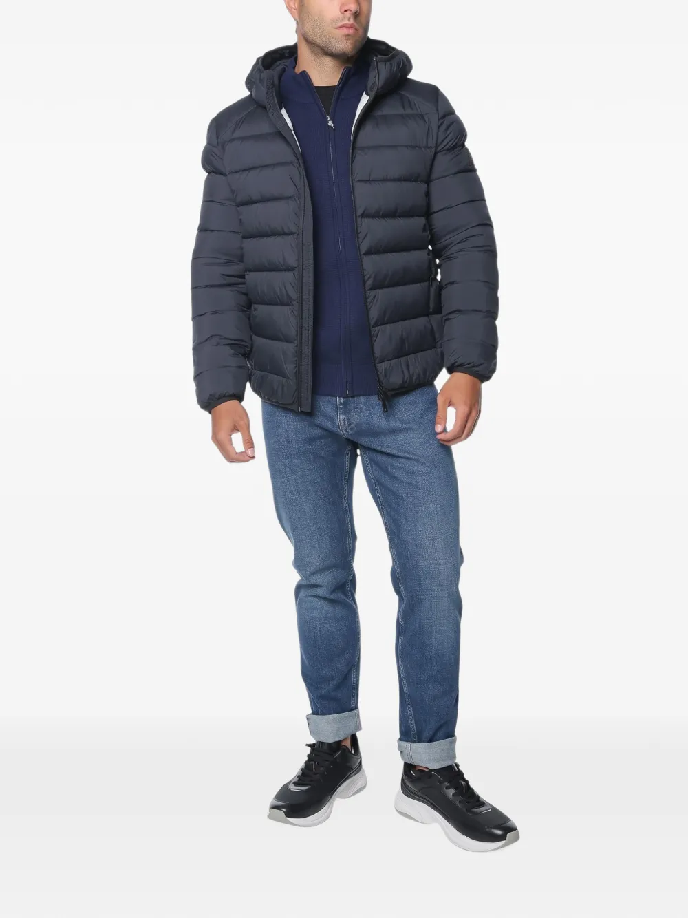Ecoalf Aspenalf hooded padded jacket Blauw